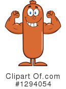 Sausage Character Clipart #1294054 by Hit Toon