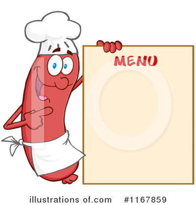 Chef Sausage Clipart #1167859 by Hit Toon