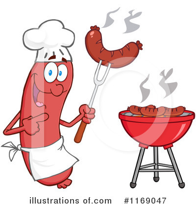 Royalty-Free (RF) Sausage Clipart Illustration by Hit Toon - Stock Sample #1169047