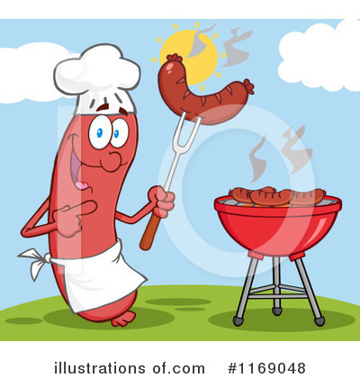 Royalty-Free (RF) Sausage Clipart Illustration by Hit Toon - Stock Sample #1169048