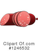 Sausage Clipart #1246532 by Vector Tradition SM