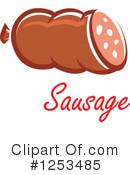 Sausage Clipart #1253485 by Vector Tradition SM