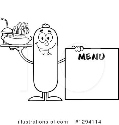 Royalty-Free (RF) Sausage Clipart Illustration by Hit Toon - Stock Sample #1294114