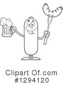 Sausage Clipart #1294120 by Hit Toon