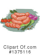 Sausage Clipart #1375116 by patrimonio