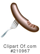 Sausage Clipart #210967 by AtStockIllustration