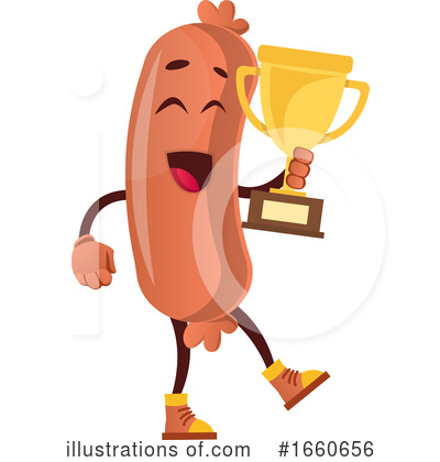 Royalty-Free (RF) Sausage Mascot Clipart Illustration by Morphart Creations - Stock Sample #1660656