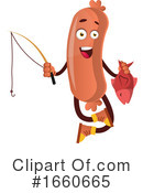 Sausage Mascot Clipart #1660665 by Morphart Creations