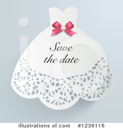 Royalty-Free (RF) Save The Date Clipart Illustration by Eugene - Stock Sample #1236116