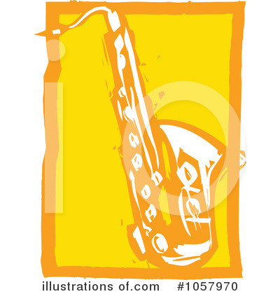 Royalty-Free (RF) Saxophone Clipart Illustration by xunantunich - Stock Sample #1057970