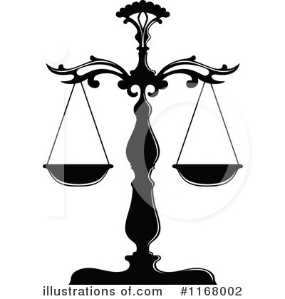 Scales Of Justice Clipart #1168002 by Vector Tradition SM