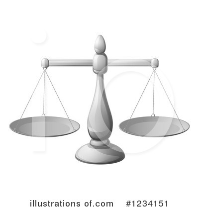 Scales Of Justice Clipart #1234151 by AtStockIllustration