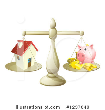 Houses Clipart #1237648 by AtStockIllustration