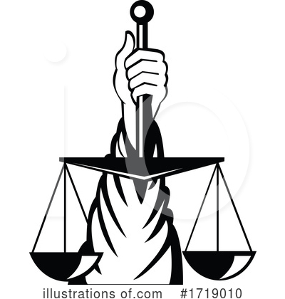 Scales Of Justice Clipart #1719010 by patrimonio