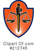 Scales Of Justice Clipart #212745 by patrimonio
