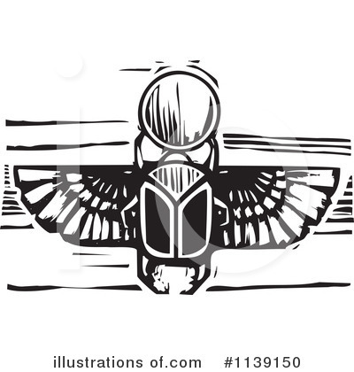 Royalty-Free (RF) Scarab Clipart Illustration by xunantunich - Stock Sample #1139150