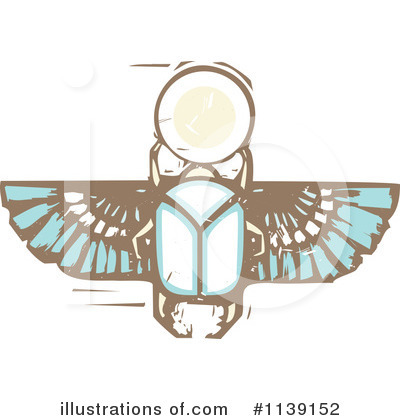 Royalty-Free (RF) Scarab Clipart Illustration by xunantunich - Stock Sample #1139152