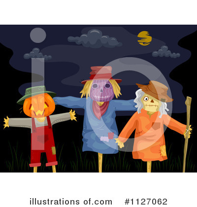 Royalty-Free (RF) Scarecrow Clipart Illustration by BNP Design Studio - Stock Sample #1127062