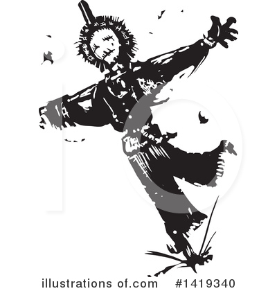 Royalty-Free (RF) Scarecrow Clipart Illustration by xunantunich - Stock Sample #1419340