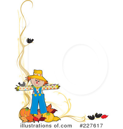 Royalty-Free (RF) Scarecrow Clipart Illustration by Maria Bell - Stock Sample #227617