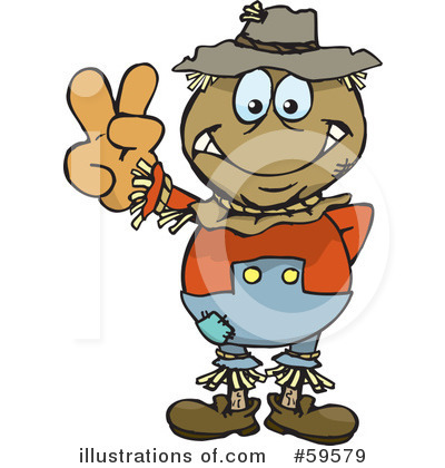 Scarecrow Clipart #59579 by Dennis Holmes Designs
