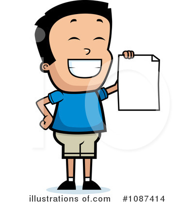 Student Clipart #1087414 by Cory Thoman