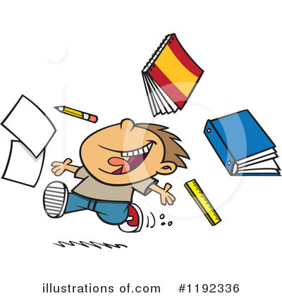 Royalty-Free (RF) School Boy Clipart Illustration by toonaday - Stock Sample #1192336