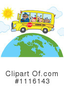 School Bus Clipart #1116143 by Hit Toon