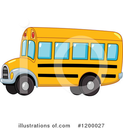 Royalty-Free (RF) School Bus Clipart Illustration by yayayoyo - Stock Sample #1200027