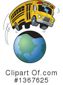 School Bus Clipart #1367625 by Clip Art Mascots