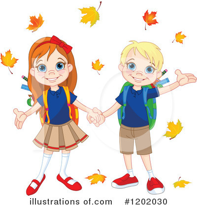 Royalty-Free (RF) School Children Clipart Illustration by Pushkin - Stock Sample #1202030