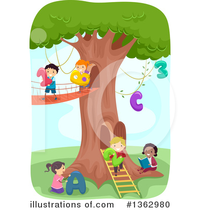 Royalty-Free (RF) School Children Clipart Illustration by BNP Design Studio - Stock Sample #1362980