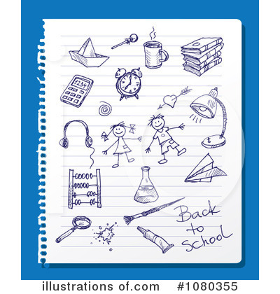 School Items Clipart #1080355 by Eugene