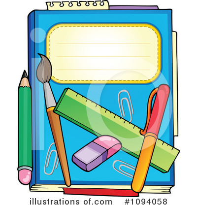 School Items Clipart #1094058 by visekart