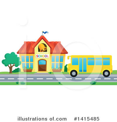 Royalty-Free (RF) School Clipart Illustration by visekart - Stock Sample #1415485