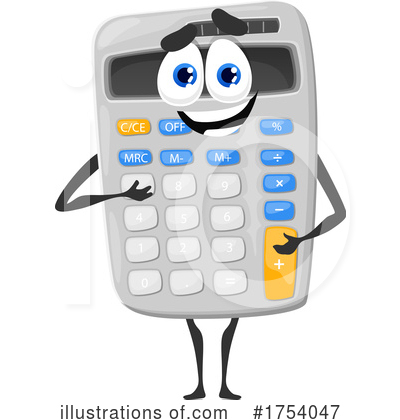 Calculator Clipart #1754047 by Vector Tradition SM