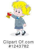 School Girl Clipart #1243782 by Alex Bannykh