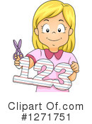 School Girl Clipart #1271751 by BNP Design Studio