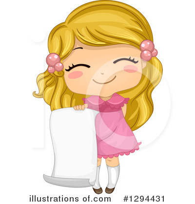 Royalty-Free (RF) School Girl Clipart Illustration by BNP Design Studio - Stock Sample #1294431