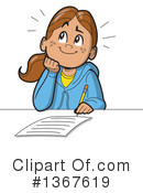 School Girl Clipart #1367619 by Clip Art Mascots