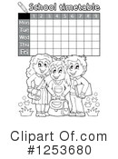 School Timetable Clipart #1253680 by visekart