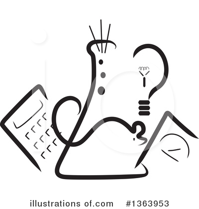 Calculator Clipart #1363953 by Maria Bell