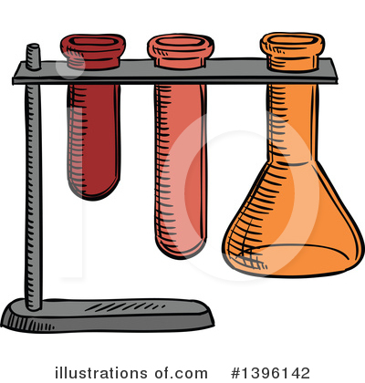 Test Tube Clipart #1396142 by Vector Tradition SM