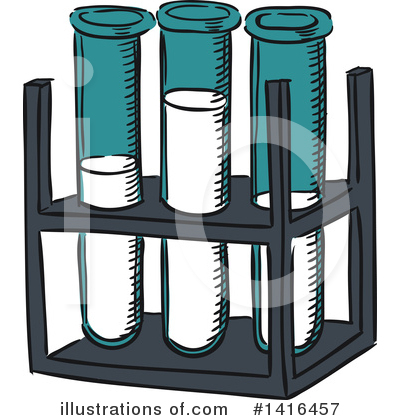 Test Tube Clipart #1416457 by Vector Tradition SM