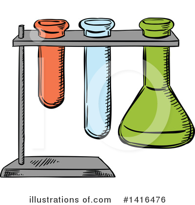 Test Tube Clipart #1416476 by Vector Tradition SM