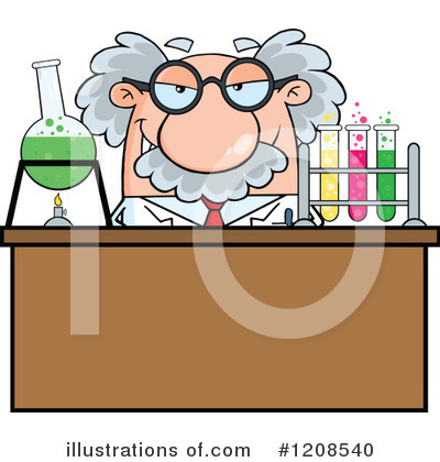 Royalty-Free (RF) Scientist Clipart Illustration by Hit Toon - Stock Sample #1208540