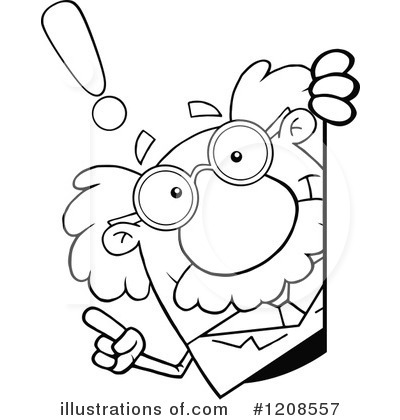 Royalty-Free (RF) Scientist Clipart Illustration by Hit Toon - Stock Sample #1208557