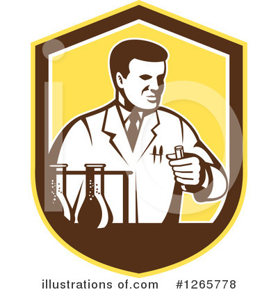 Royalty-Free (RF) Scientist Clipart Illustration by patrimonio - Stock Sample #1265778