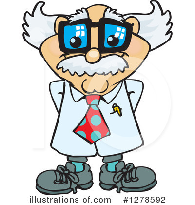 Royalty-Free (RF) Scientist Clipart Illustration by Dennis Holmes Designs - Stock Sample #1278592