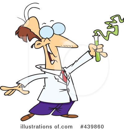 Royalty-Free (RF) Scientist Clipart Illustration by toonaday - Stock Sample #439860